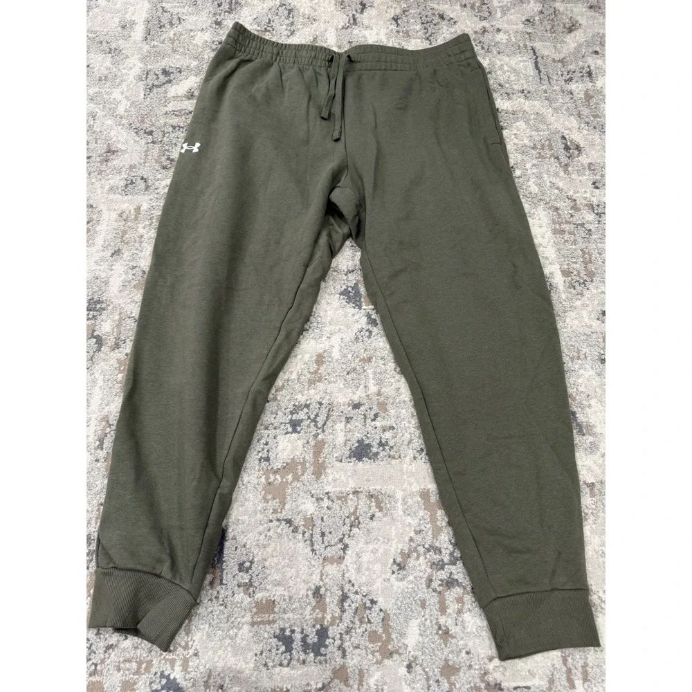 Under‎ Armour Men's Pants Olive Military Green 2XL Athletic Training Jogger